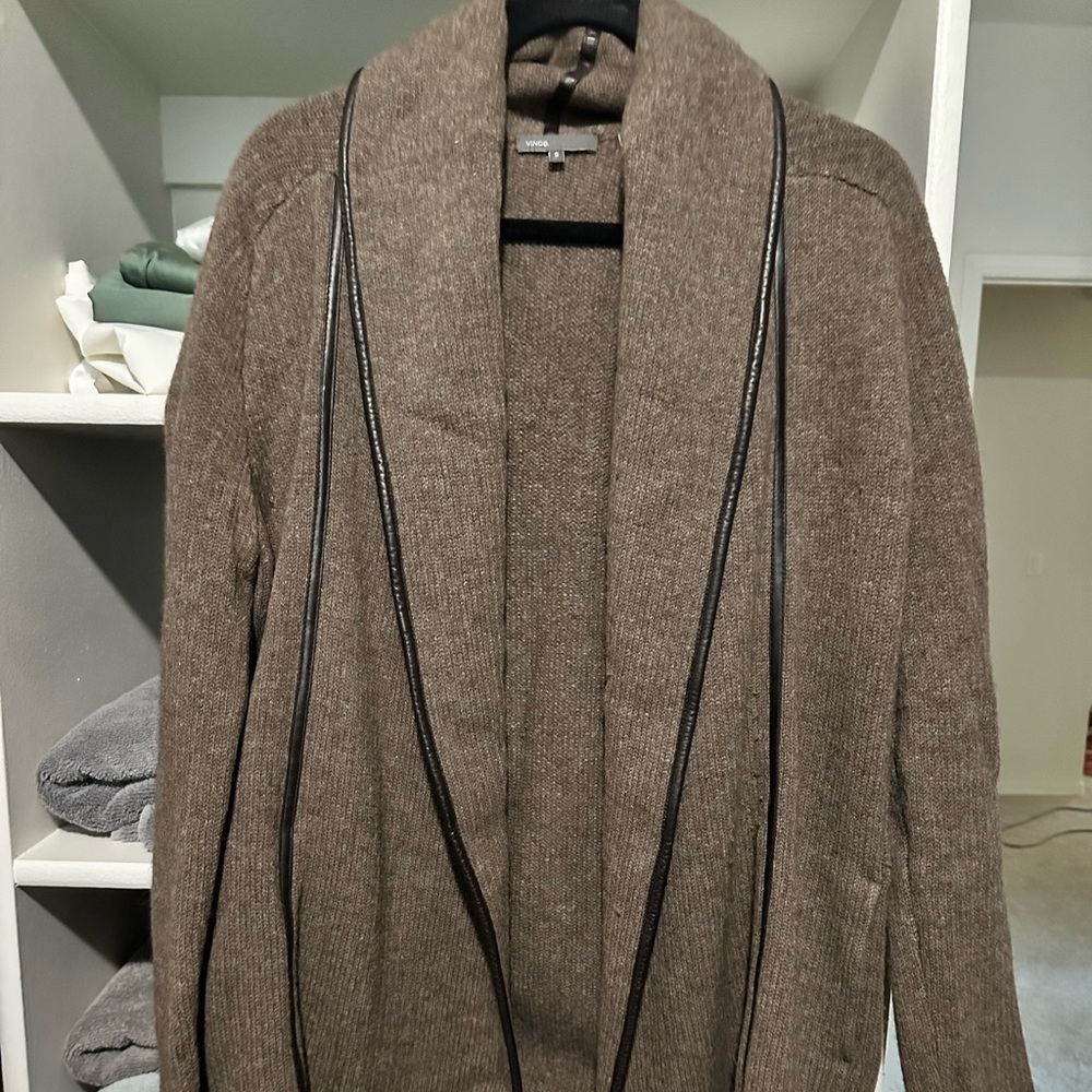 Vince cashmere/wool Open Front sweater Jacket
